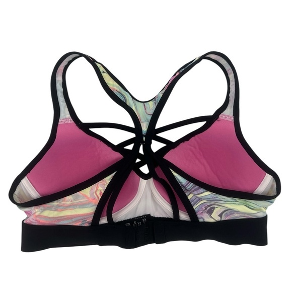 PINK Victoria’s Secret Ultimate Racerback Tie Dye Push Up Sports Bra Size Small - Picture 3 of 5